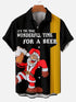 Men's Christmas Funny Graphic Short Sleeve Hawaiian Shirt